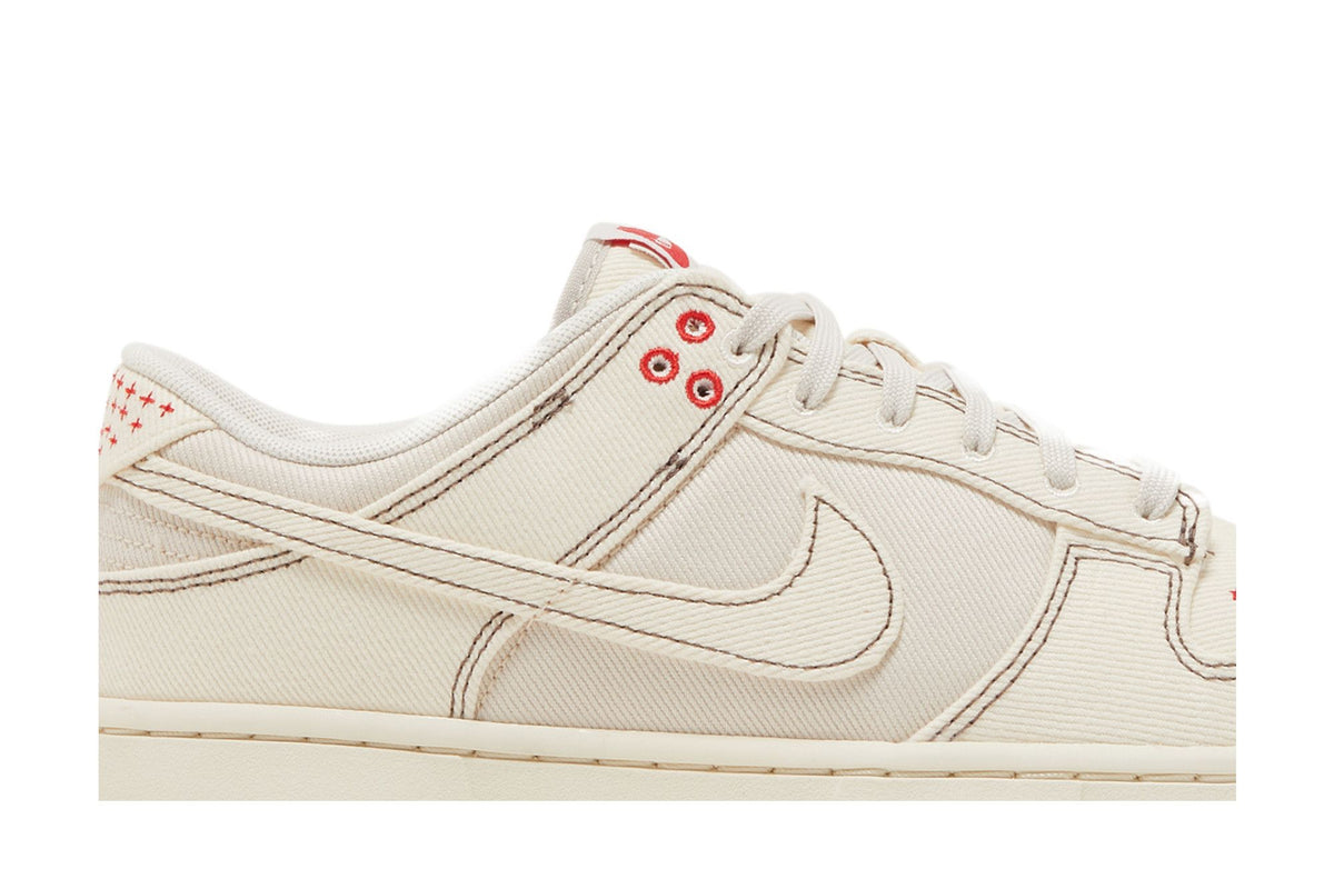 Nike Dunk Low Light Orewood Brown Sashiko sneaker afbeelding 2 - stylecode DV0834-100