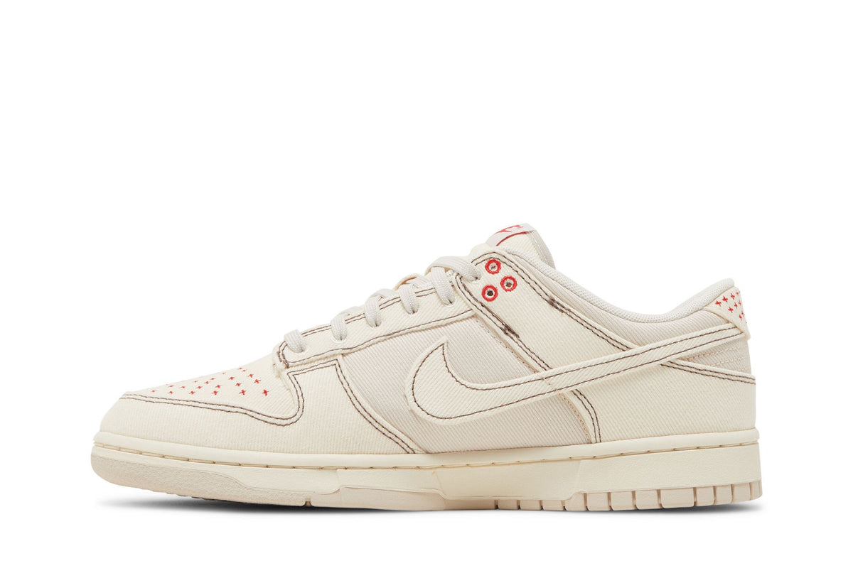Nike Dunk Low Light Orewood Brown Sashiko sneaker afbeelding 3 - stylecode DV0834-100