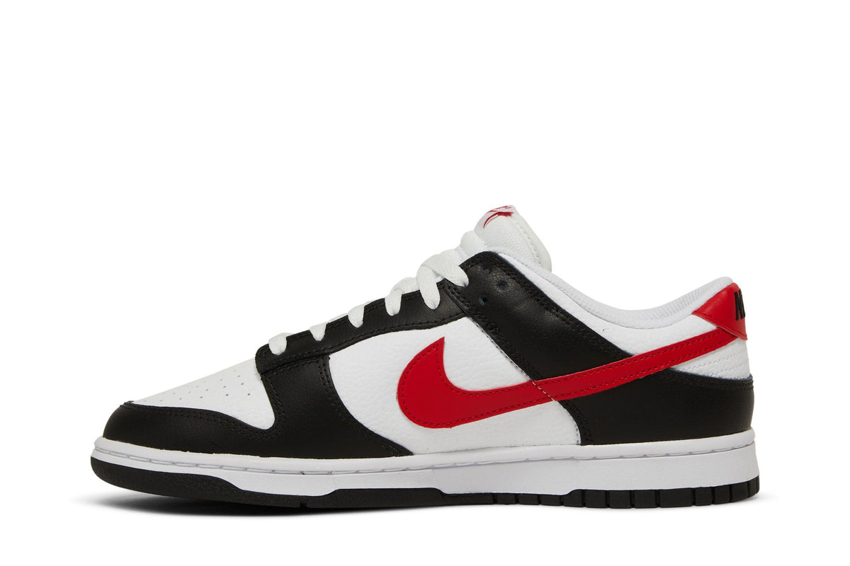 Nike Dunk Low Retro Red Swoosh Panda sneaker afbeelding 3 - stylecode FB3354-001