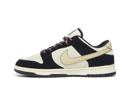 Nike Dunk Low LX Black Suede Team Gold (Women's) sneaker afbeelding 3 - stylecode DV3054-001