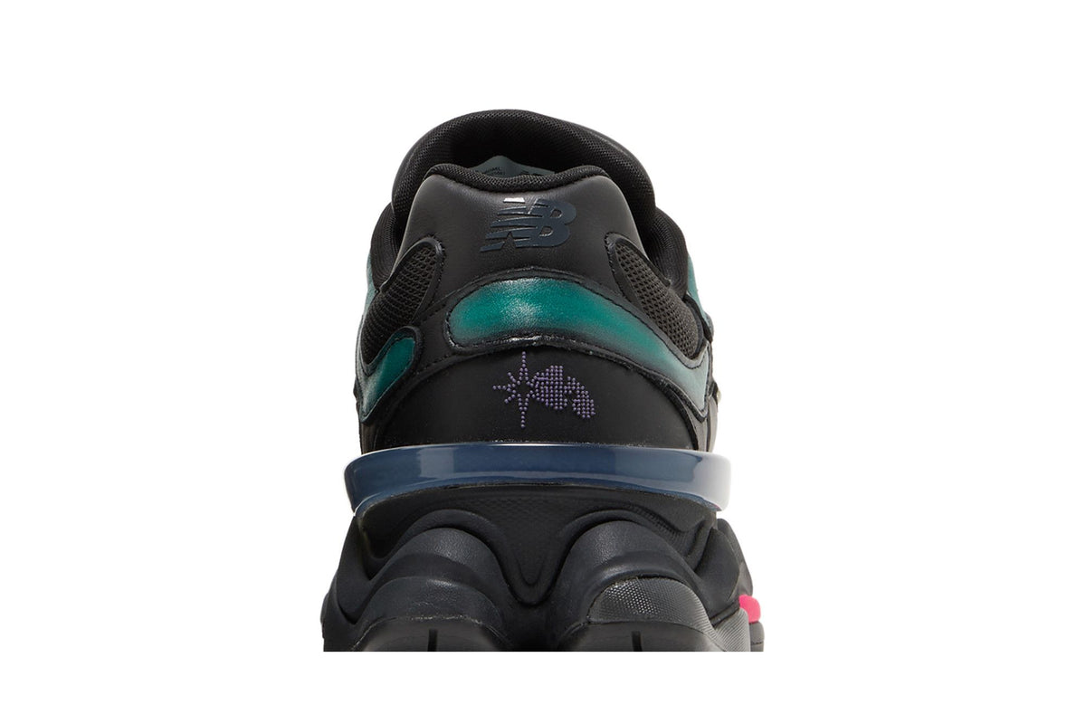 New Balance 9060 Mowalola Burglarwear Black Teal Pink sneaker afbeelding 7 - stylecode U9060ML