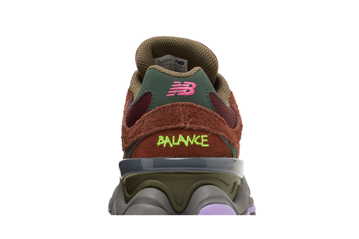 New Balance 9060 Rich Oak Burgundy sneaker afbeelding 7 - stylecode U9060BUR