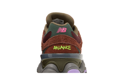 New Balance 9060 Rich Oak Burgundy sneaker afbeelding 7 - stylecode U9060BUR