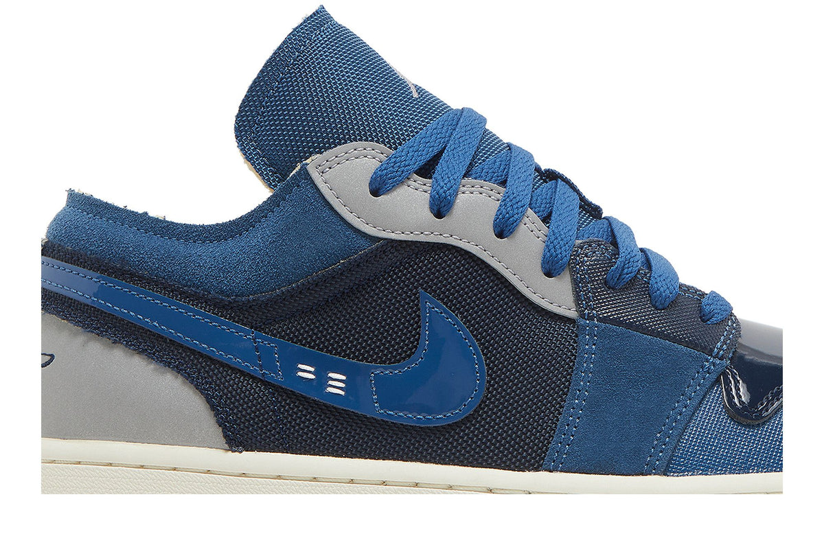 Jordan 1 Low SE Craft Obsidian French Blue Ashen Slate White sneaker afbeelding 2 - stylecode DR8867-400