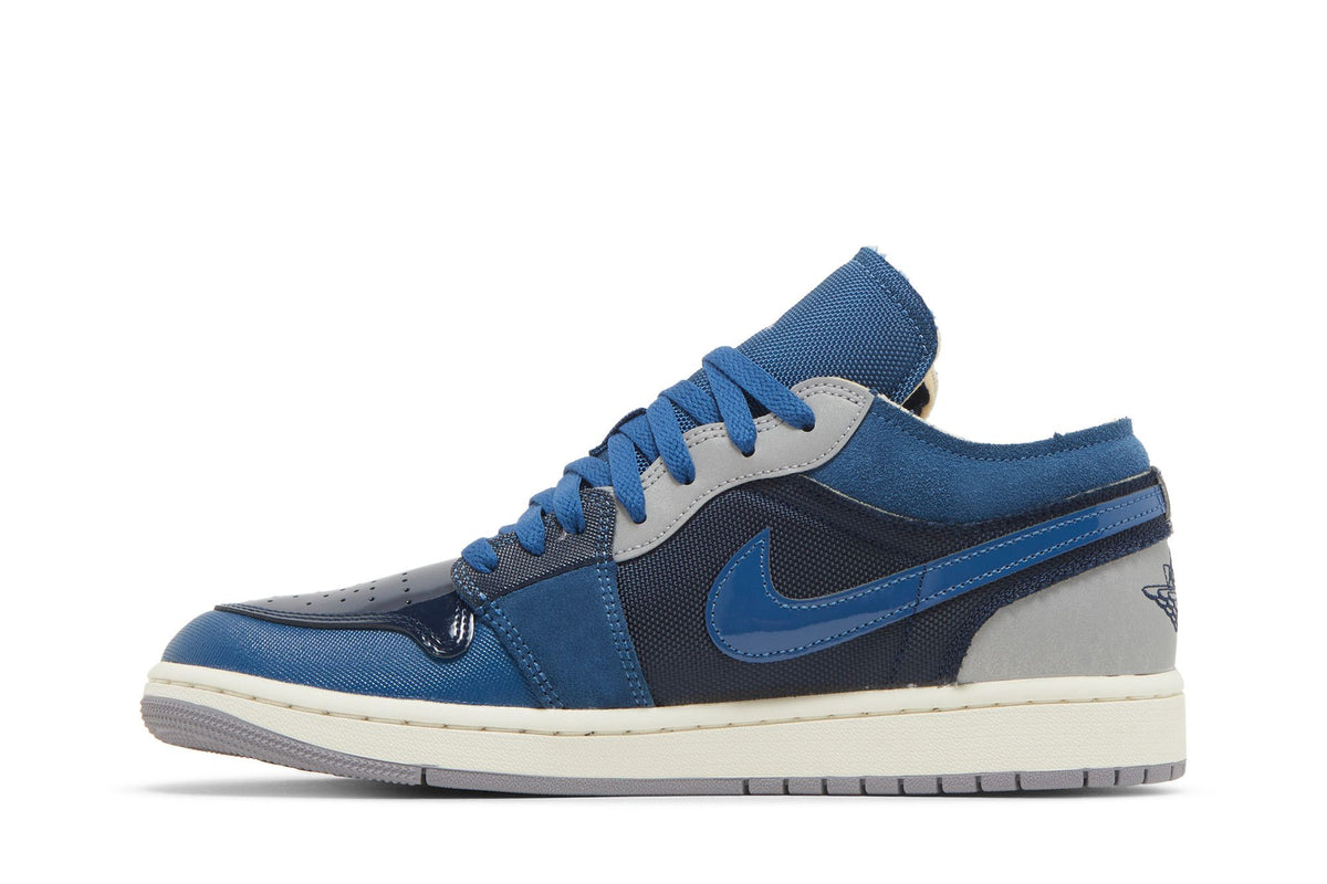 Jordan 1 Low SE Craft Obsidian French Blue Ashen Slate White sneaker afbeelding 3 - stylecode DR8867-400