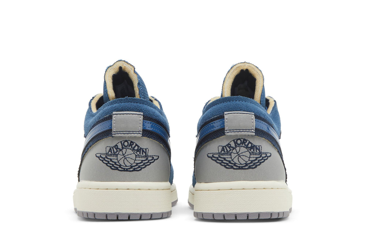 Jordan 1 Low SE Craft Obsidian French Blue Ashen Slate White sneaker afbeelding 6 - stylecode DR8867-400