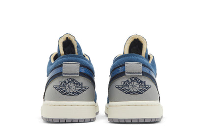 Jordan 1 Low SE Craft Obsidian French Blue Ashen Slate White sneaker afbeelding 6 - stylecode DR8867-400