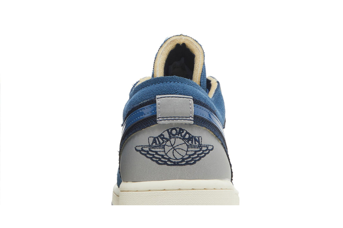 Jordan 1 Low SE Craft Obsidian French Blue Ashen Slate White sneaker afbeelding 7 - stylecode DR8867-400