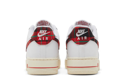 Nike Air Force 1 Low '07 LV8 Tartan Plaid White University Red sneaker afbeelding 6 - stylecode DV0789-100