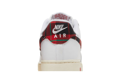 Nike Air Force 1 Low '07 LV8 Tartan Plaid White University Red sneaker afbeelding 7 - stylecode DV0789-100