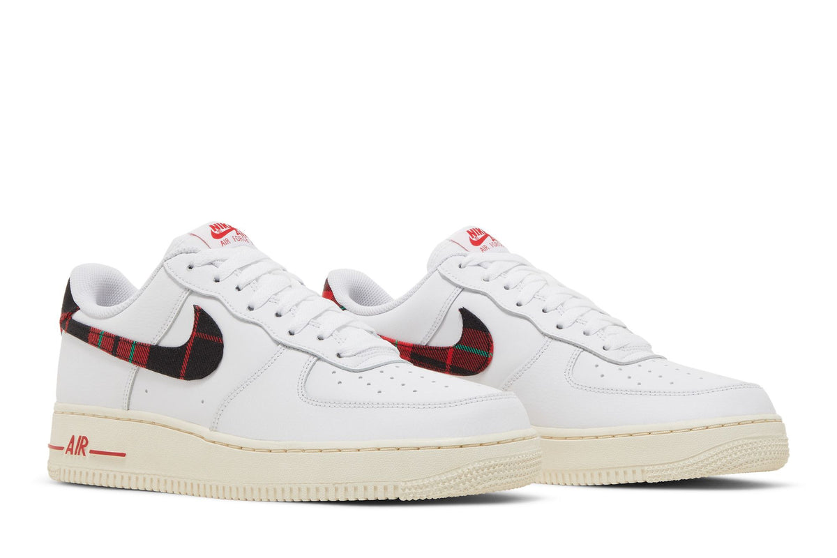 Nike Air Force 1 Low '07 LV8 Tartan Plaid White University Red sneaker afbeelding 8 - stylecode DV0789-100