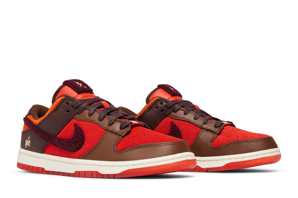 Nike Dunk Low Retro PRM Year of the Rabbit Light Crimson (2023) sneaker afbeelding 8 - stylecode FD4203-661