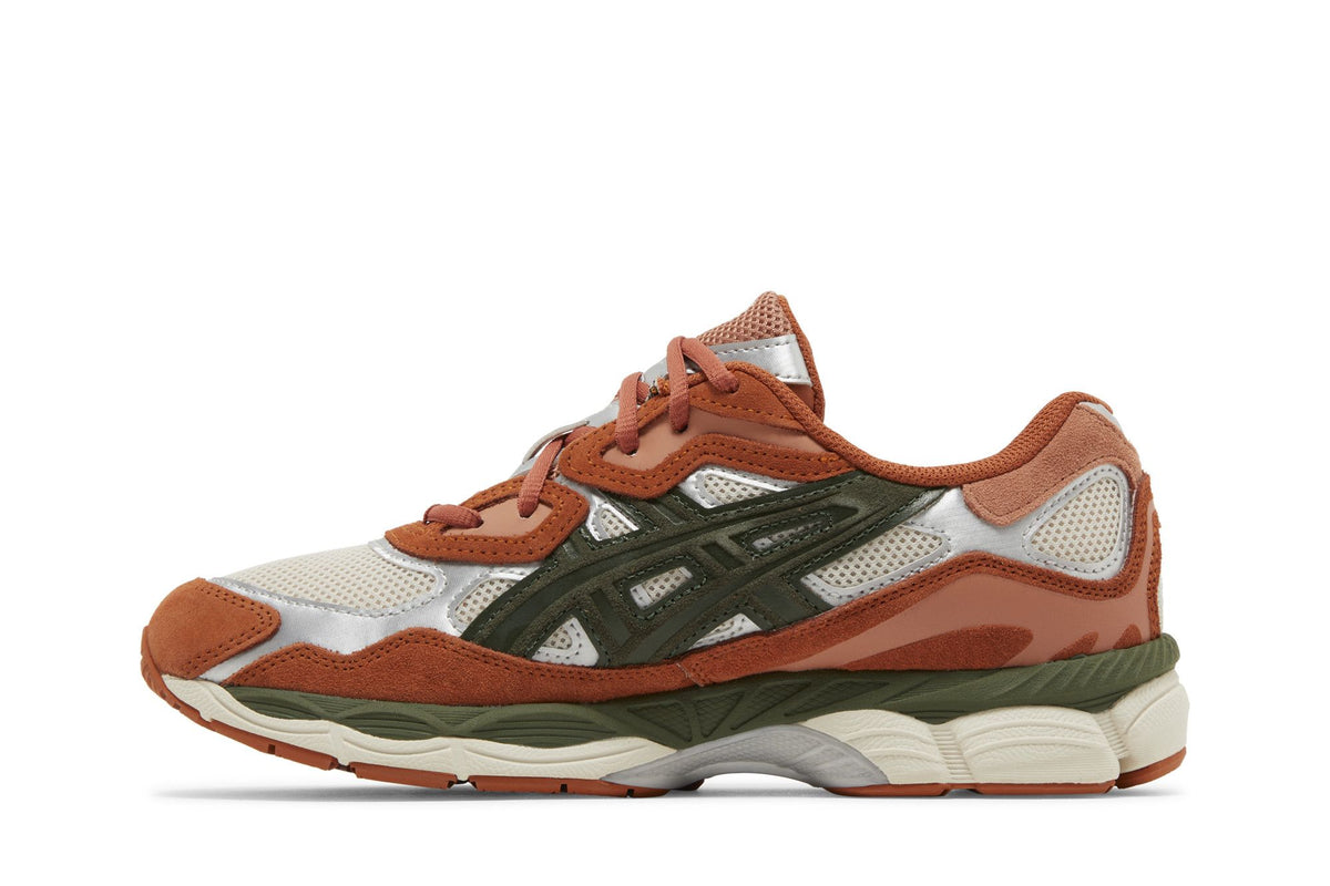 ASICS Gel-NYC Oatmeal Forest Green Orange sneaker afbeelding 3 - stylecode 1201A789-251