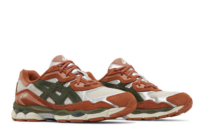 ASICS Gel-NYC Oatmeal Forest Green Orange sneaker afbeelding 8 - stylecode 1201A789-251