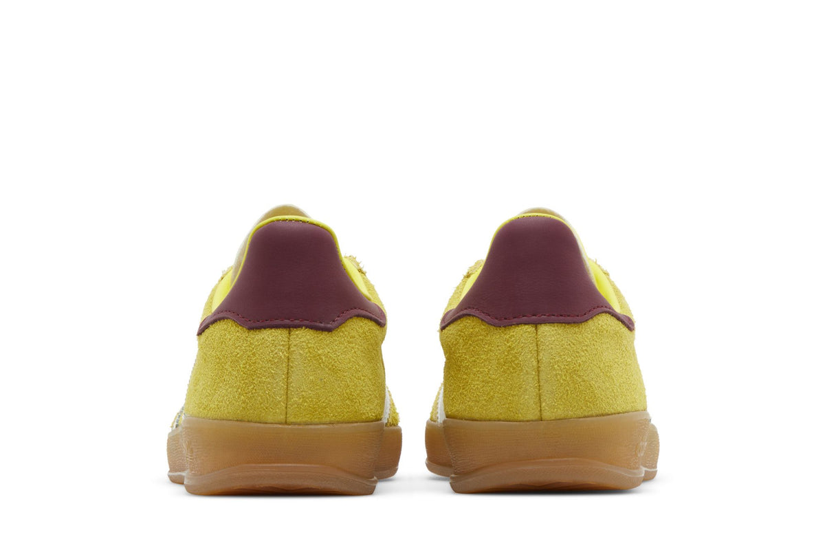 adidas Gazelle Indoor Bright Yellow Collegiate Burgundy (Women's) sneaker afbeelding 6 - stylecode IE7003