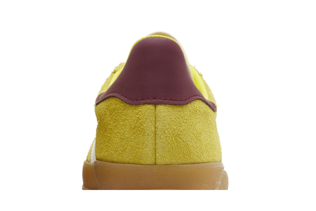 adidas Gazelle Indoor Bright Yellow Collegiate Burgundy (Women's) sneaker afbeelding 7 - stylecode IE7003