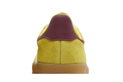 adidas Gazelle Indoor Bright Yellow Collegiate Burgundy (Women's) sneaker afbeelding 7 - stylecode IE7003
