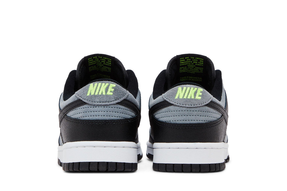 Nike Dunk Low Black Cool Grey Volt Mini Swoosh sneaker afbeelding 6 - stylecode FQ2205-001