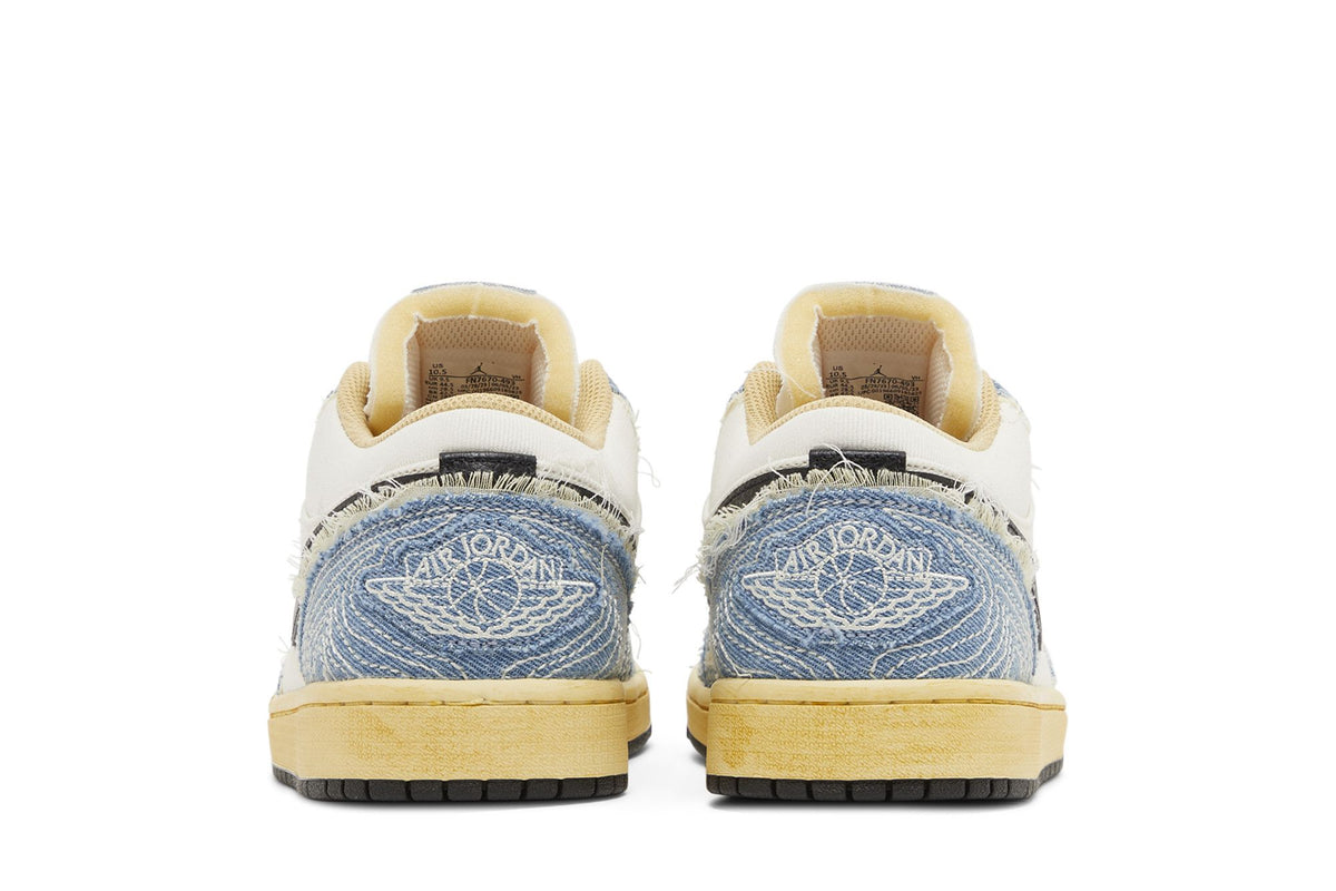 Jordan 1 Low SE WRMK Sashiko Denim sneaker afbeelding 6 - stylecode FN7670-493