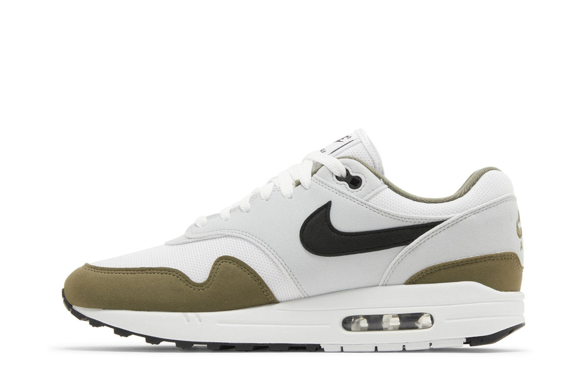 Nike Air Max 1 White Black Medium Olive sneaker afbeelding 3 - stylecode FD9082-102