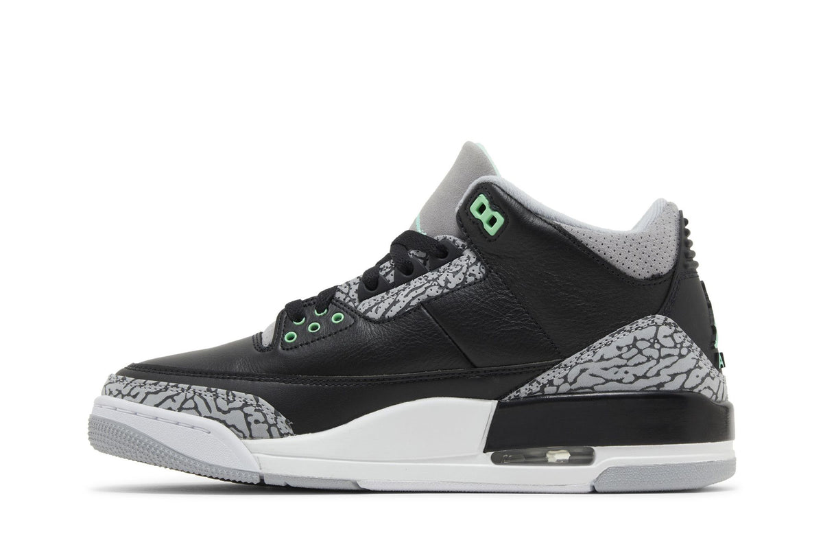 Jordan 3 Retro Green Glow sneaker afbeelding 3 - stylecode CT8532-031