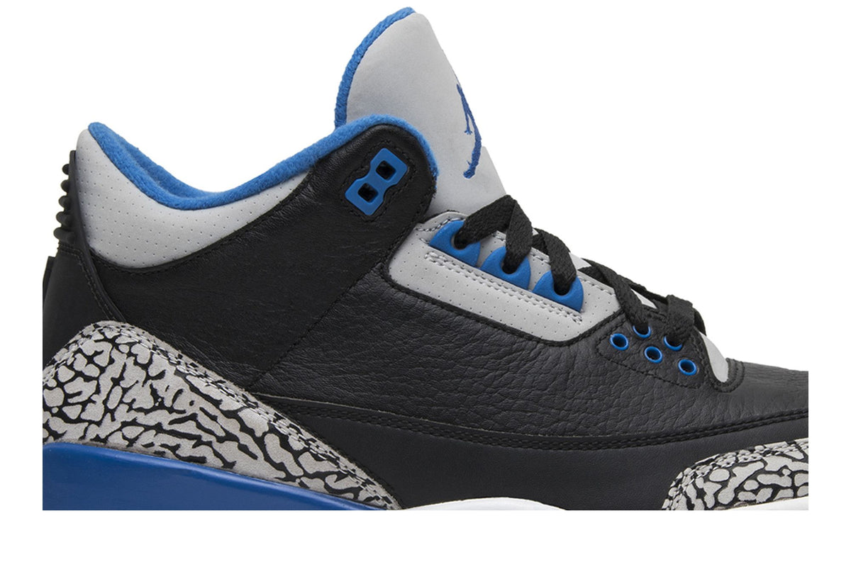 Jordan 3 Retro Sport Blue sneaker afbeelding 2 - stylecode 136064-007