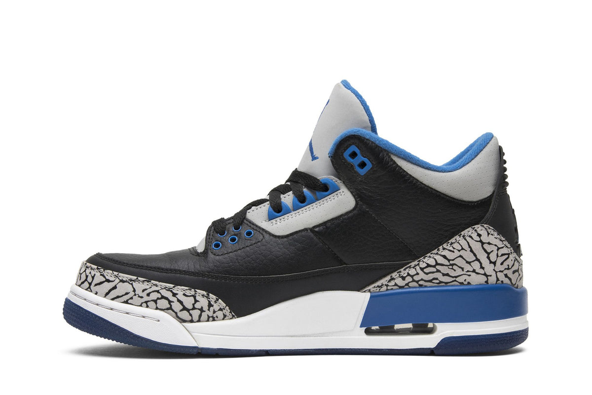 Jordan 3 Retro Sport Blue sneaker afbeelding 3 - stylecode 136064-007
