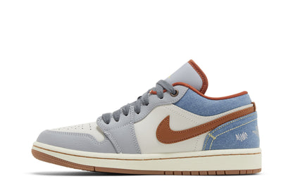 Jordan 1 Low Phantom Denim (Women's) sneaker afbeelding 3 - stylecode FZ5045-091