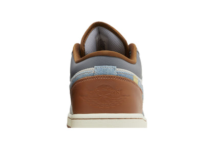 Jordan 1 Low SE Phantom Repaired Denim Swoosh sneaker afbeelding 7 - stylecode FZ5042-041