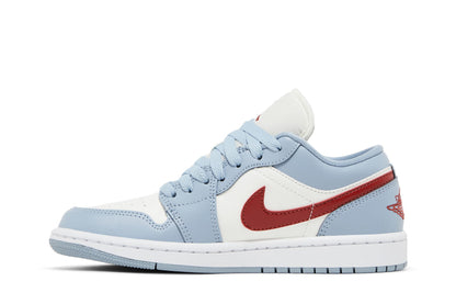 Jordan 1 Low Blue Whisper Dune Red (Women's) sneaker afbeelding 3 - stylecode DC0774-164