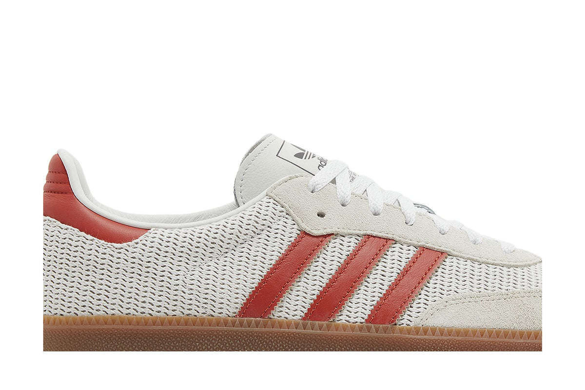 adidas Samba OG Crystal White Preloved Red sneaker afbeelding 2 - stylecode IG1380