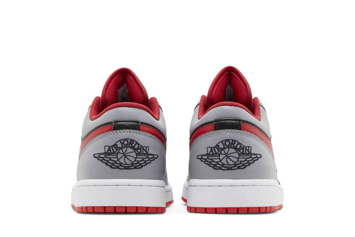Jordan 1 Low Black Light Smoke Grey Gym Red sneaker afbeelding 6 - stylecode 553558-060