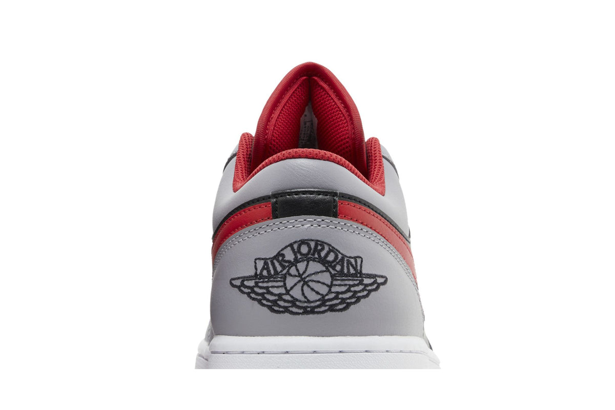 Jordan 1 Low Black Light Smoke Grey Gym Red sneaker afbeelding 7 - stylecode 553558-060