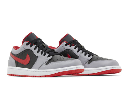 Jordan 1 Low Black Light Smoke Grey Gym Red sneaker afbeelding 8 - stylecode 553558-060