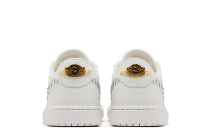 Jordan 1 Low Method of Make Sail Metallic Gold (Women's) sneaker afbeelding 6 - stylecode FN5032-100