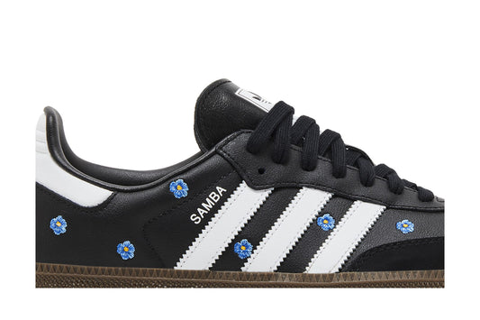 adidas Samba Light Blue Floral Core Black (Women's) sneaker afbeelding 2 - stylecode IF4397