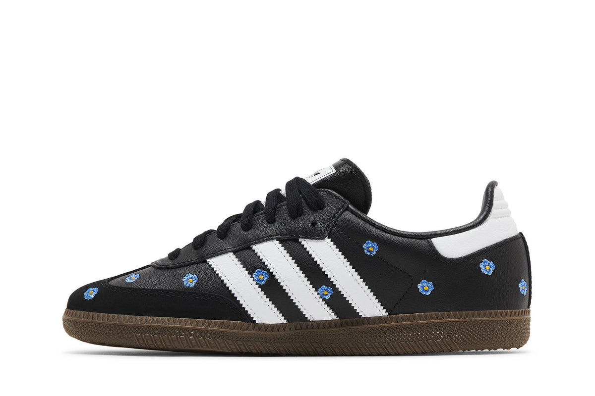 adidas Samba Light Blue Floral Core Black (Women's) sneaker afbeelding 3 - stylecode IF4397