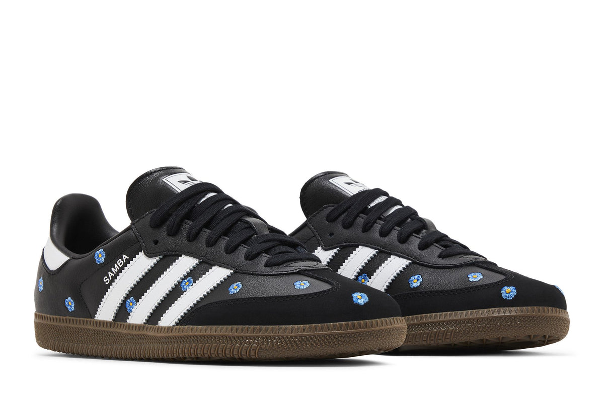 adidas Samba Light Blue Floral Core Black (Women's) sneaker afbeelding 8 - stylecode IF4397