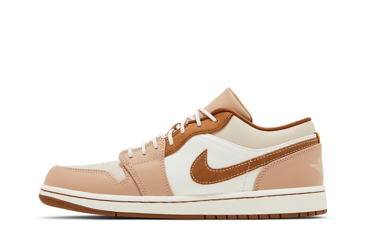 Jordan 1 Low SE Hemp Light British Tan sneaker afbeelding 3 - stylecode HF5753-221