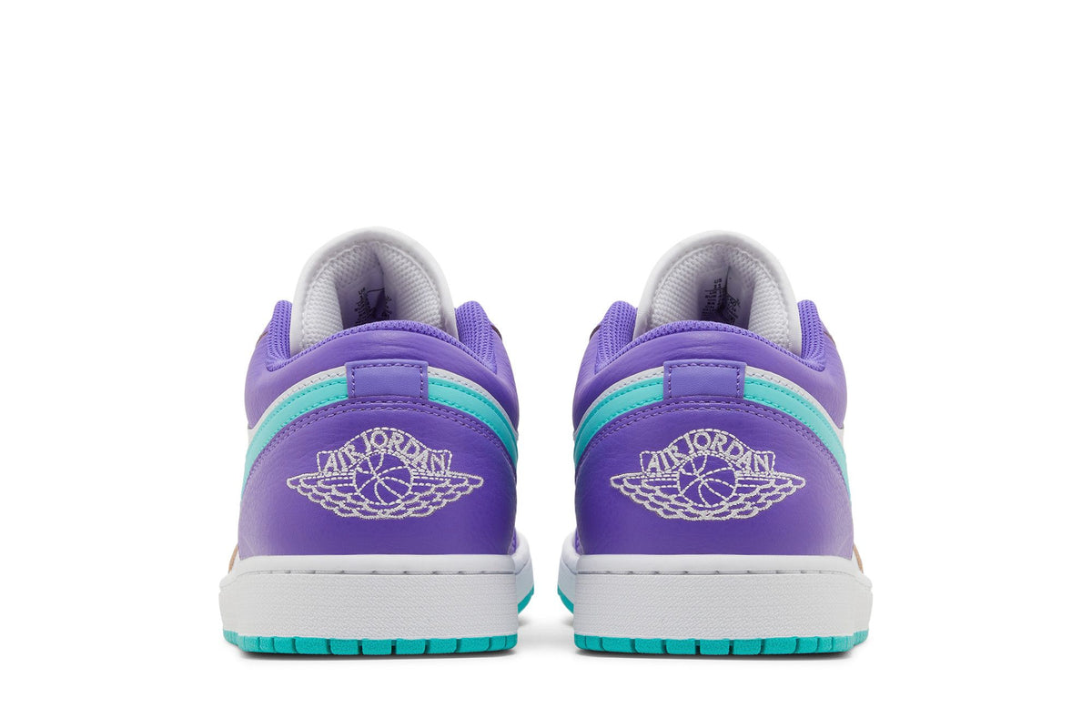 Jordan 1 Low SE Psychic Purple Hyper Jade sneaker afbeelding 6 - stylecode HJ9013-550