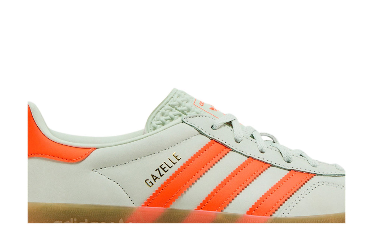 adidas Gazelle Indoor Linen Green Solar Orange (Women's) sneaker afbeelding 2 - stylecode IF6982
