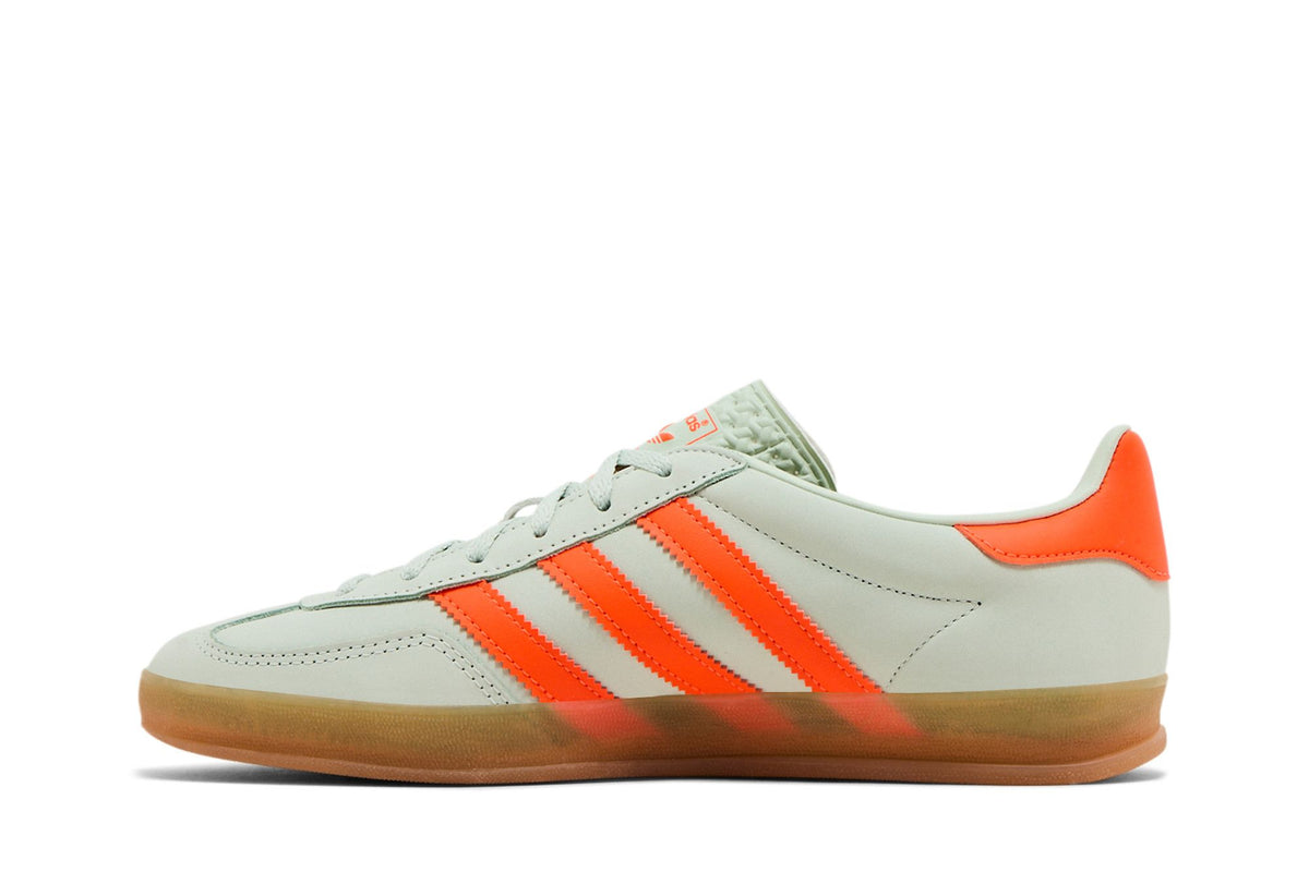 adidas Gazelle Indoor Linen Green Solar Orange (Women's) sneaker afbeelding 3 - stylecode IF6982