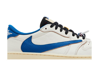Jordan 1 Retro Low OG SP Fragment x Travis Scott Sail Military Blue sneaker afbeelding 2 - stylecode DM7866-104