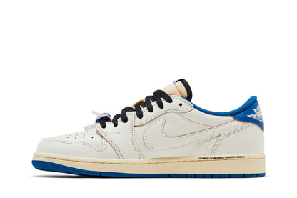 Jordan 1 Retro Low OG SP Fragment x Travis Scott Sail Military Blue sneaker afbeelding 3 - stylecode DM7866-104
