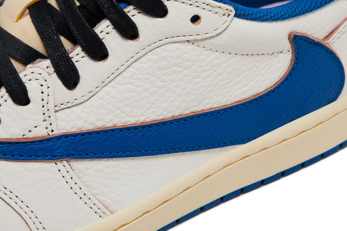 Jordan 1 Retro Low OG SP Fragment x Travis Scott Sail Military Blue sneaker afbeelding 9 - stylecode DM7866-104