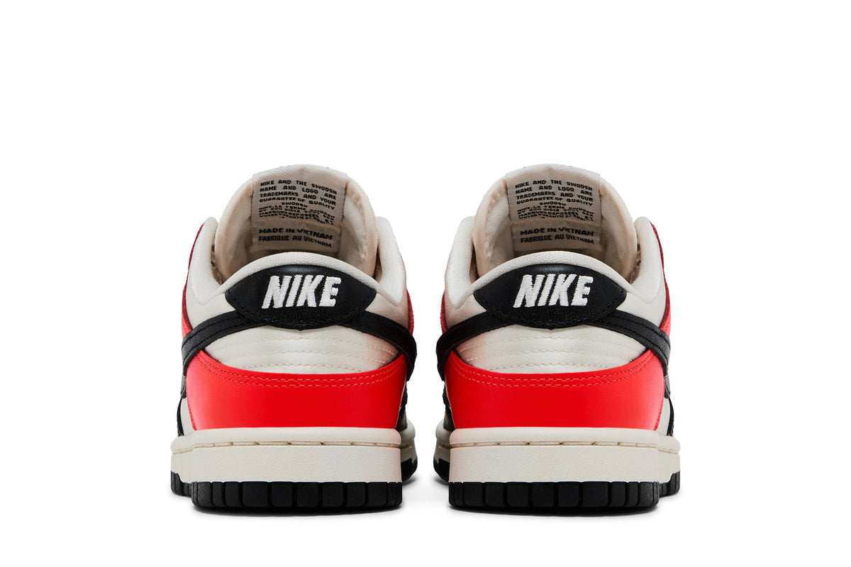 Nike Dunk Low Black Toe Bright Crimson (Women's) sneaker afbeelding 6 - stylecode HQ3423-635