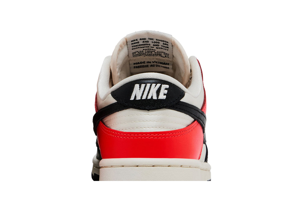 Nike Dunk Low Black Toe Bright Crimson (Women's) sneaker afbeelding 7 - stylecode HQ3423-635