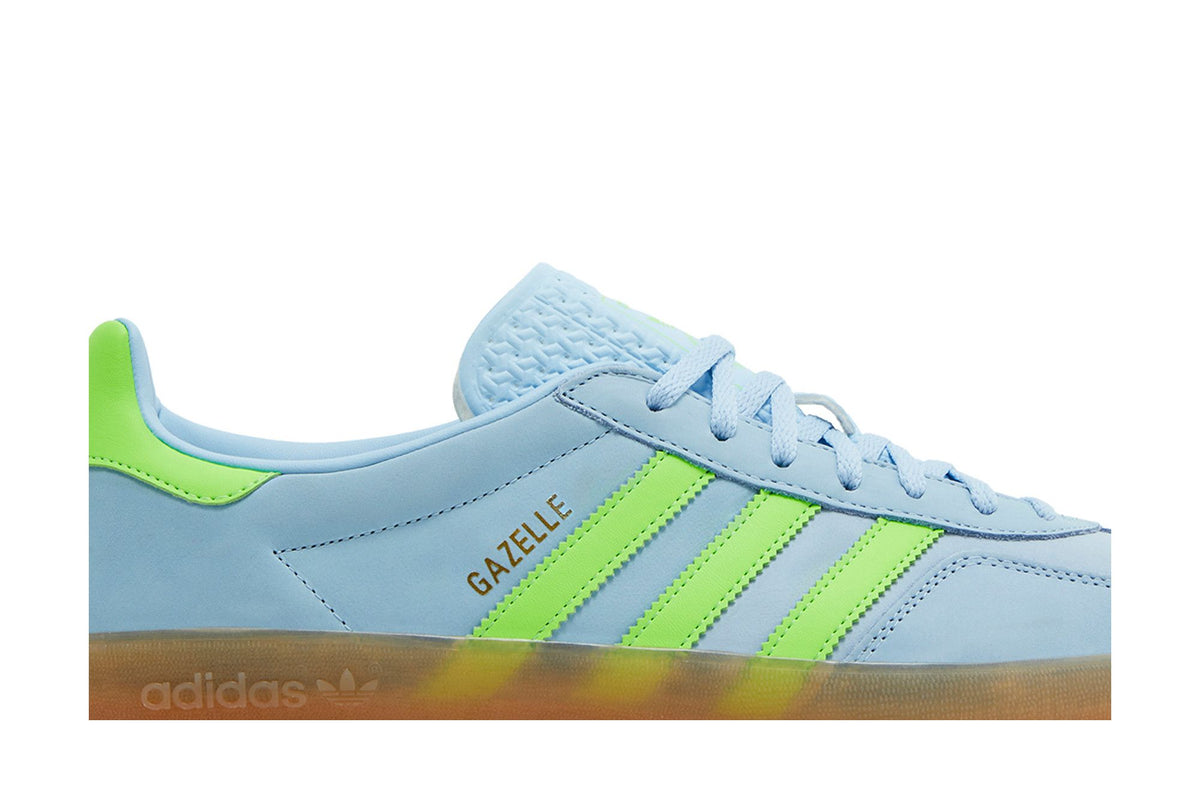 adidas Gazelle Indoor Clear Sky Solar Green (Women's) sneaker afbeelding 2 - stylecode JI1372