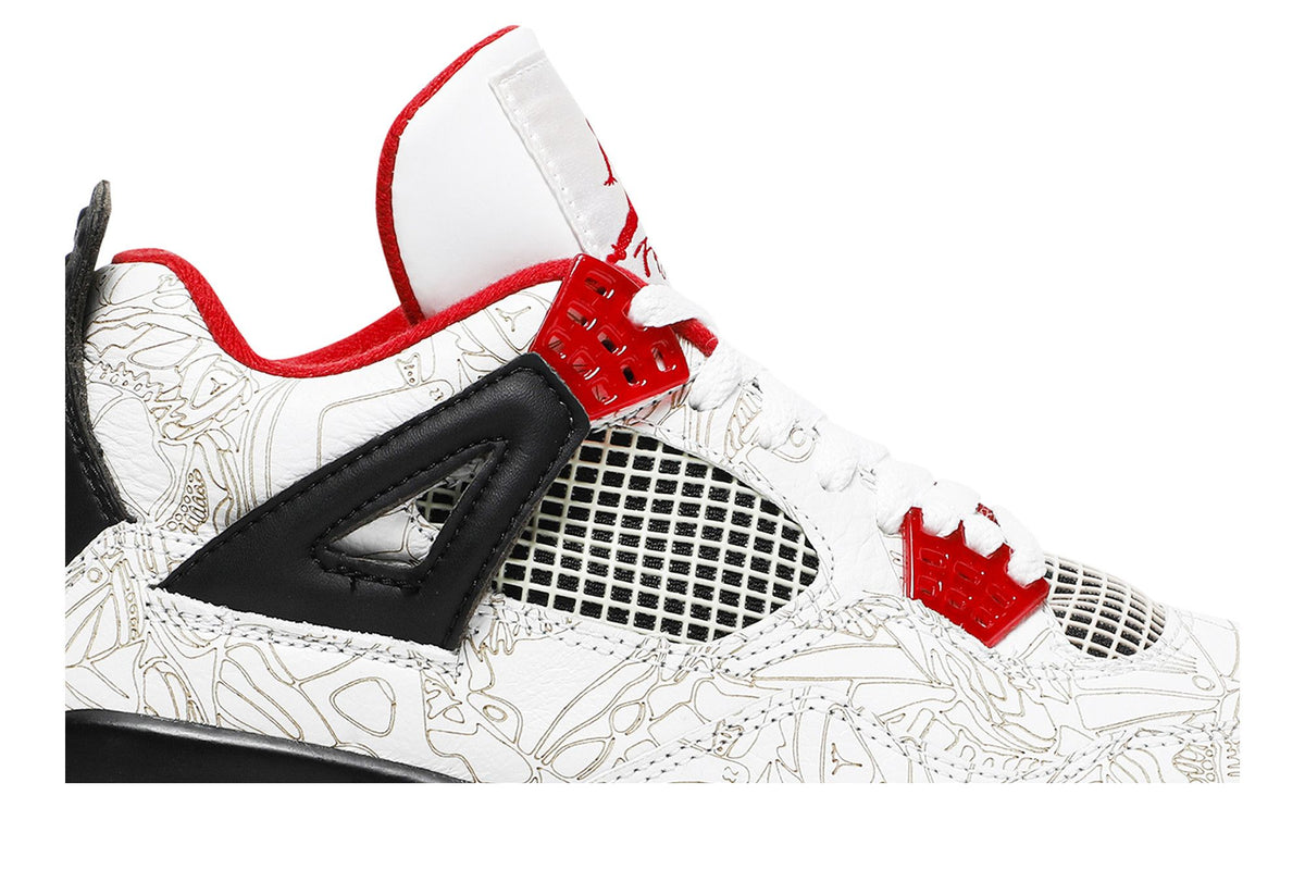 Jordan 4 Retro White Laser sneaker afbeelding 2 - stylecode 308497-161