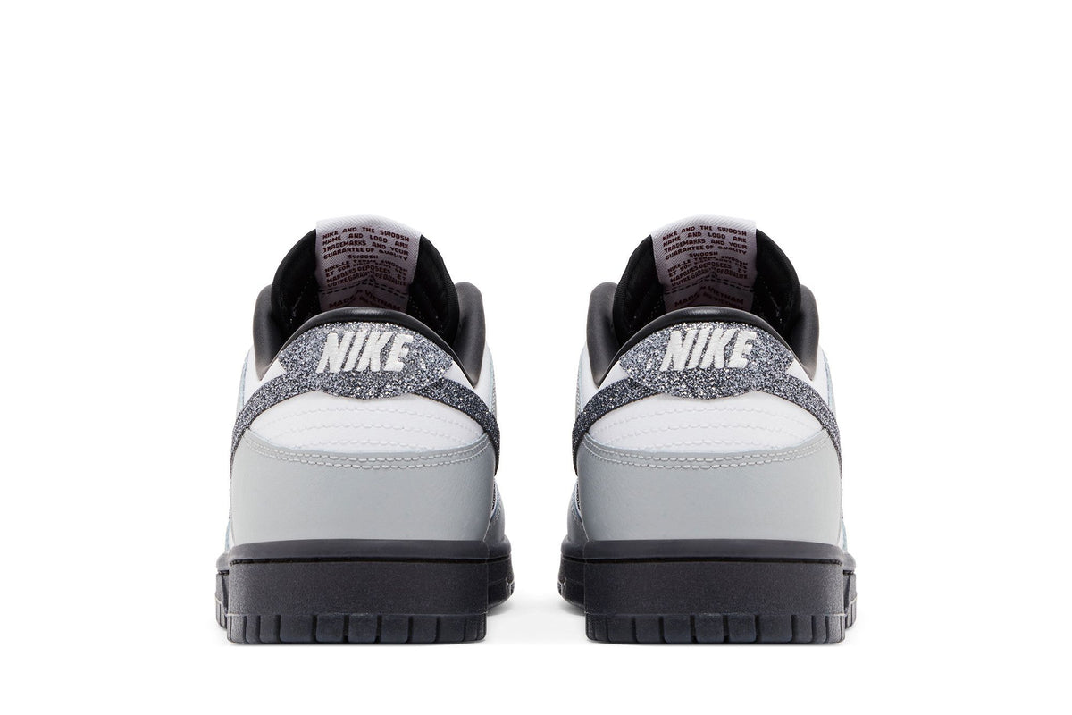 Nike Dunk Low LX Glitter Swoosh White Light Smoke Grey (Women's) sneaker afbeelding 6 - stylecode HQ3462-191